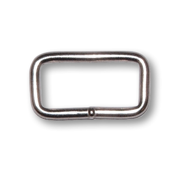 Welded Wire Rectangle Loop - Nickel Plated 100 pack